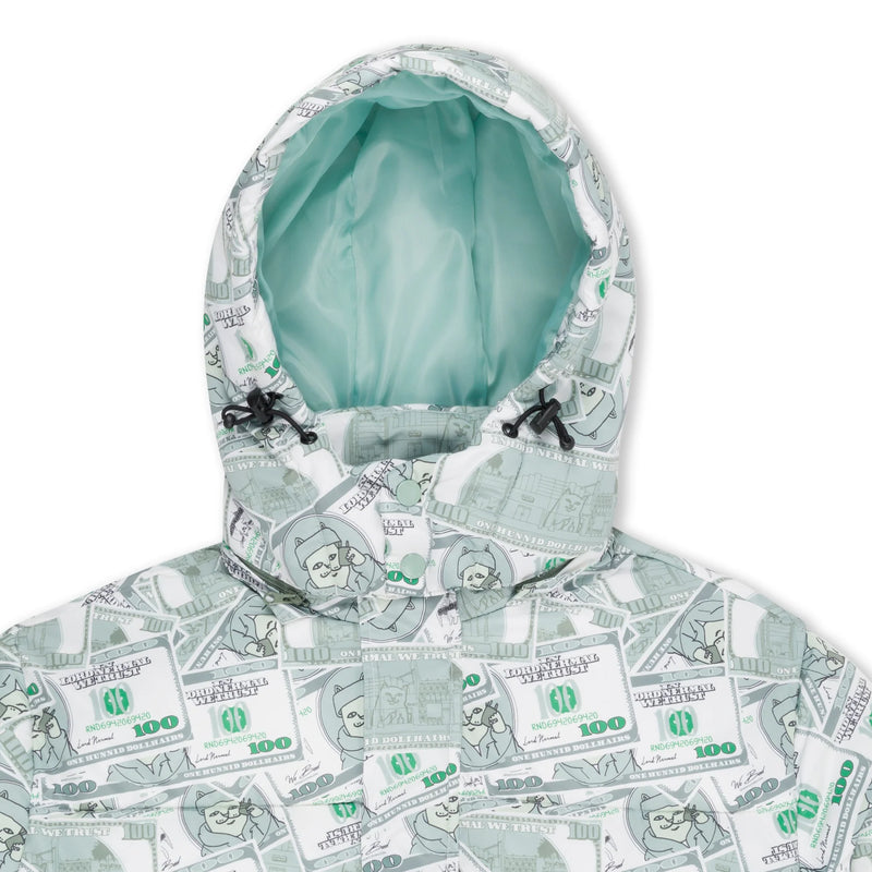 MoneyBag Puffer Jacket // Olive