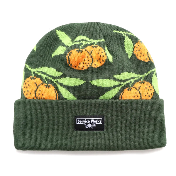 Clementine Jacquard Beanie // Forest