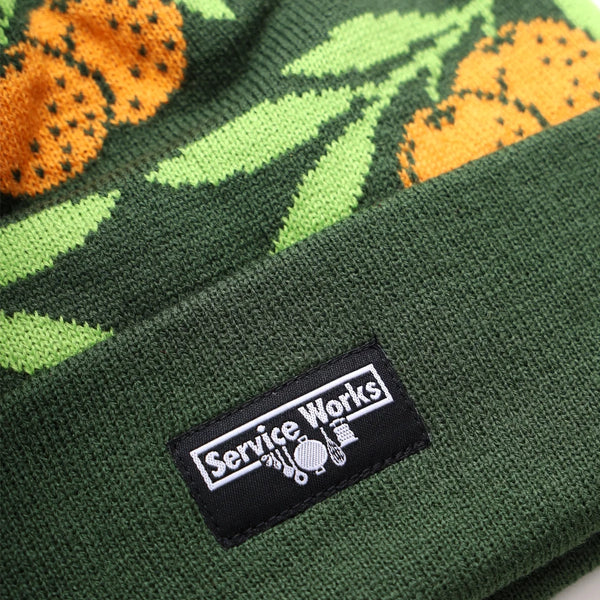 Clementine Jacquard Beanie // Forest