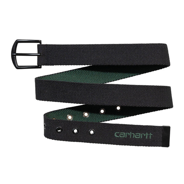 Ceintures - Carhartt WIP - Heaton Belt // Black/ Discovery Green - Stoemp