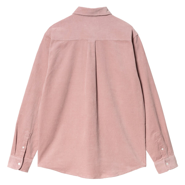 LS Madison Fine Cord Shirt // Glassy Pink/Wax