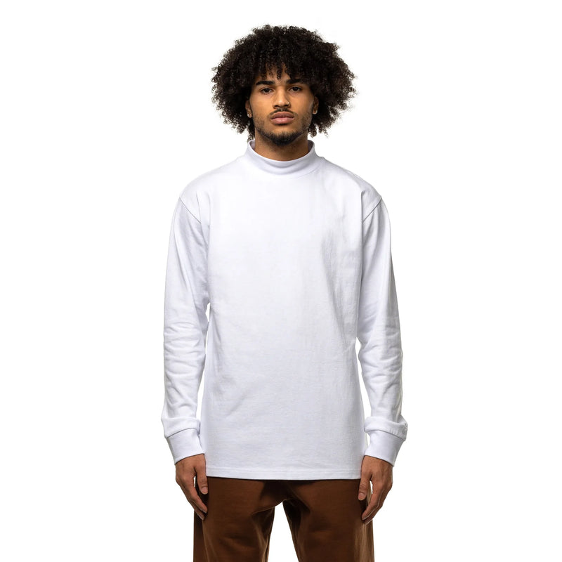 T-shirts - Taikan - L/S Mock Neck // White - Stoemp