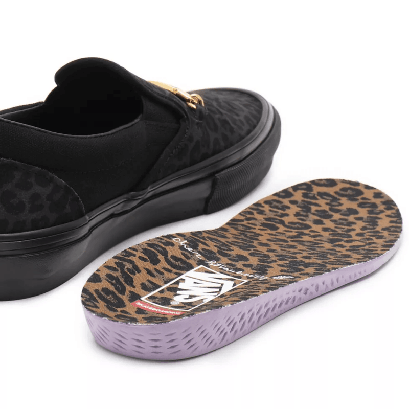 Sneakers - Vans - Skate Slip-On (Cher Strauberry) // Noir/Cheetah - Stoemp