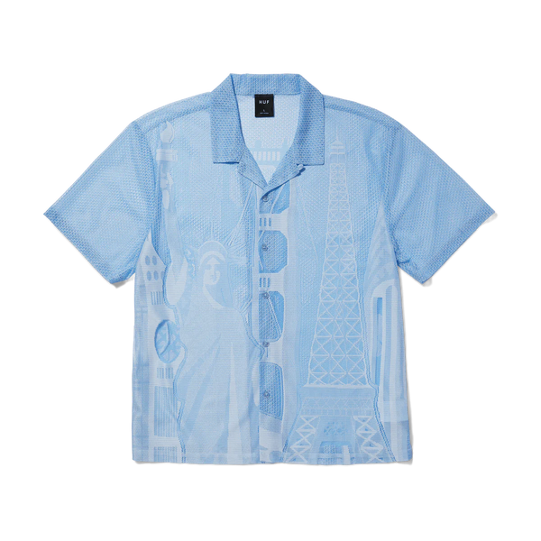 World Tour SS Lace Shirt // Cloud Blue