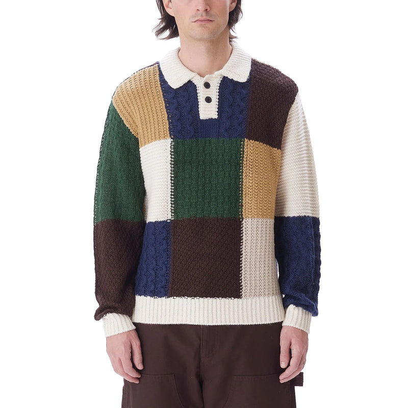 Oliver Patchwork Sweater // Unbleached Multi