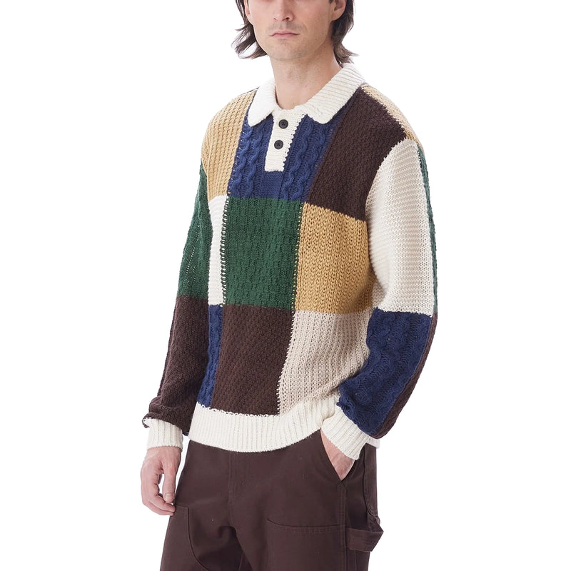 Oliver Patchwork Sweater // Unbleached Multi