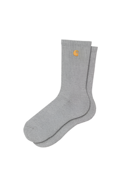 Chase Socks // Grey Heather/Gold