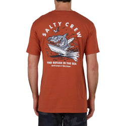 Hot Rod Shark  Premium SS Tee // Rust