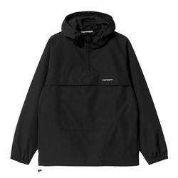 Windbreaker Pullover // Black/White