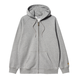 Hooded Chase Jacket // Grey Heather/Gold