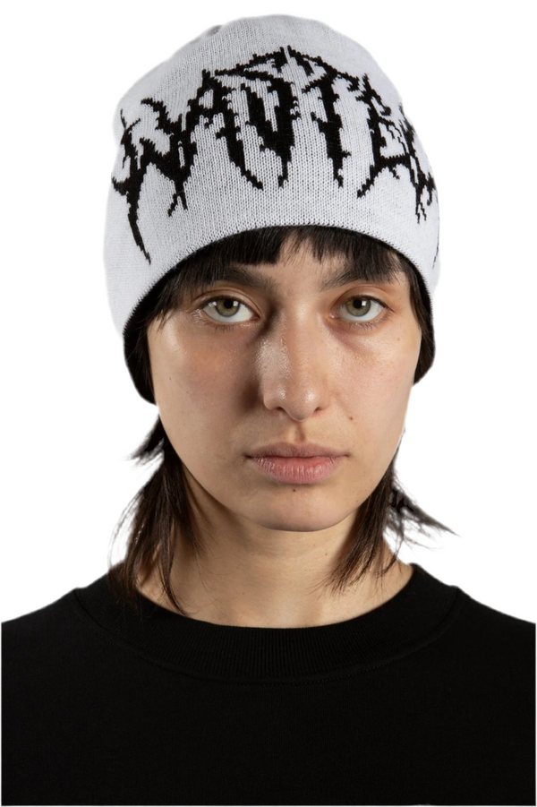 Brow Beanie Reverse Vault // Black/White