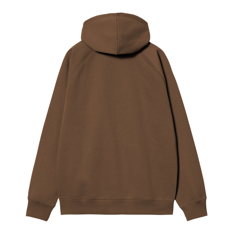 Hooded Chase Jacket // Chocolate/Gold