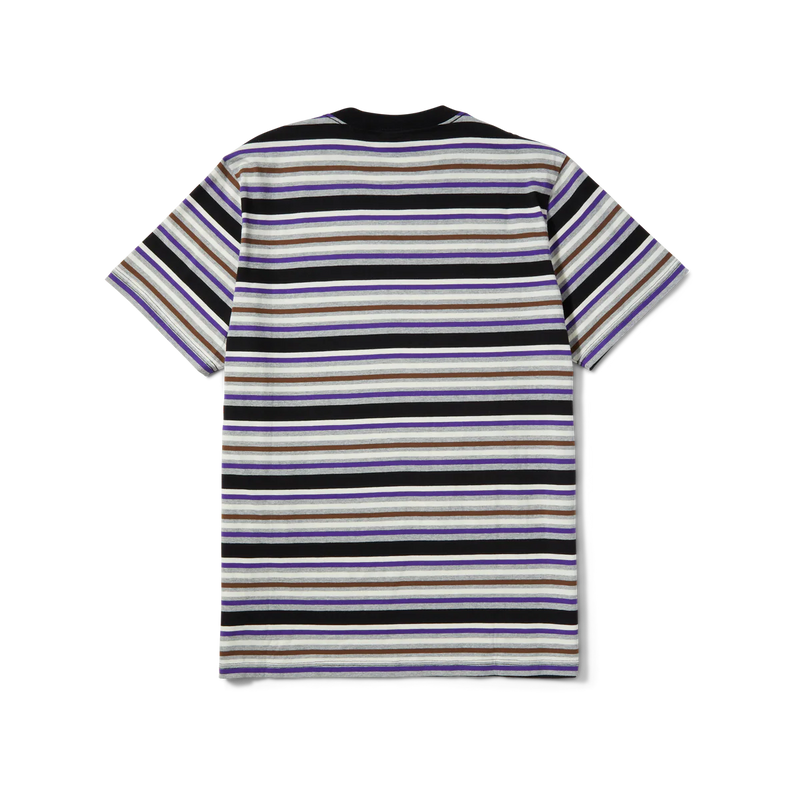 Cheshire SS Stripe Knit Top // Black