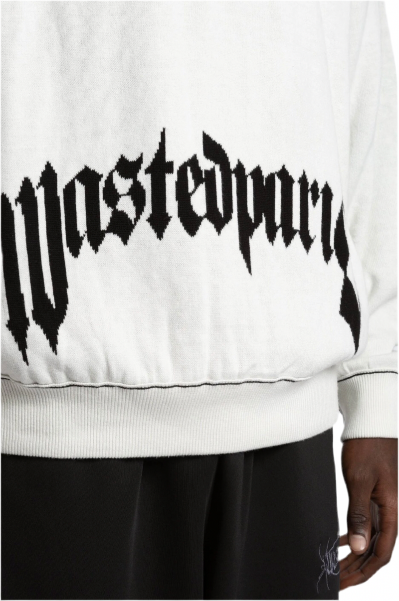 Pitcher Reverse Sweater // Black/White