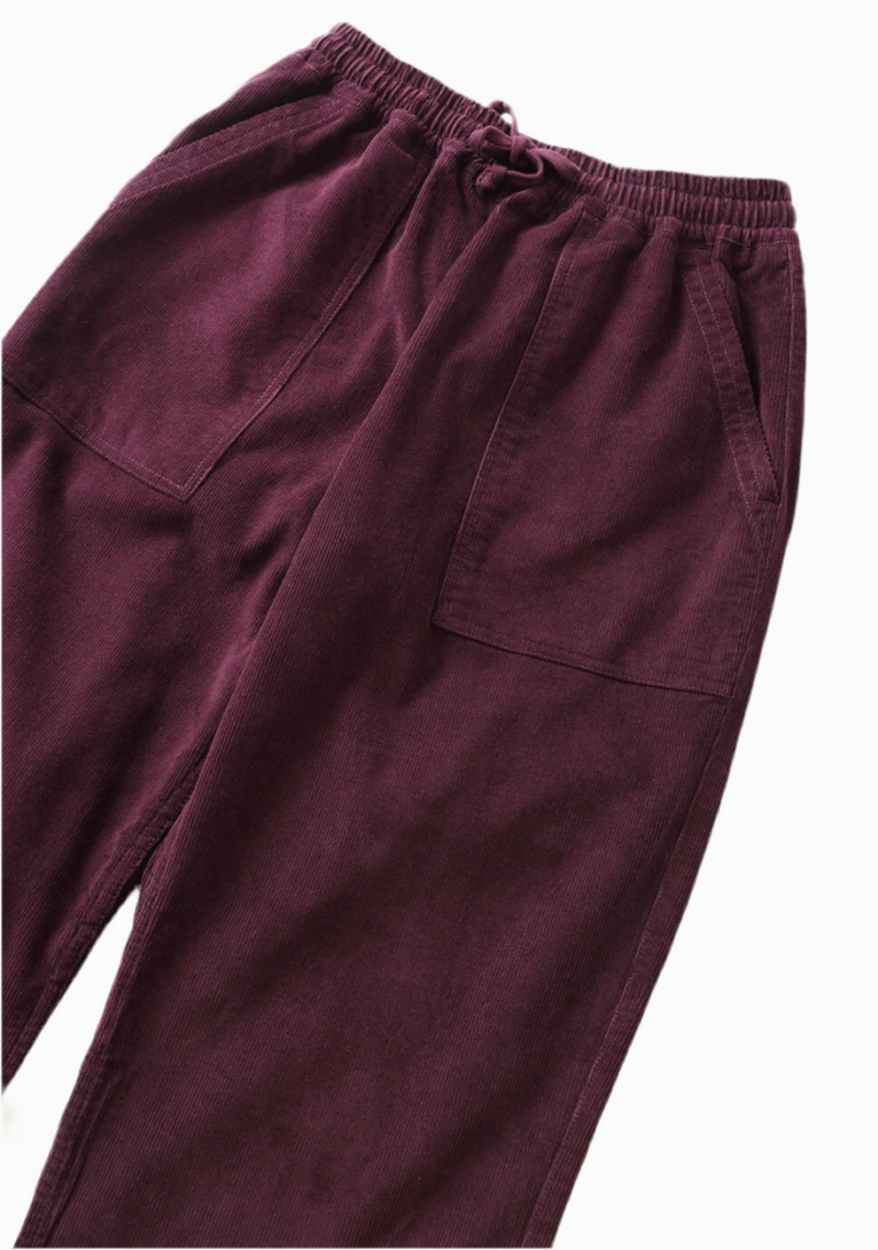 Corduroy Chef Pant // Plum