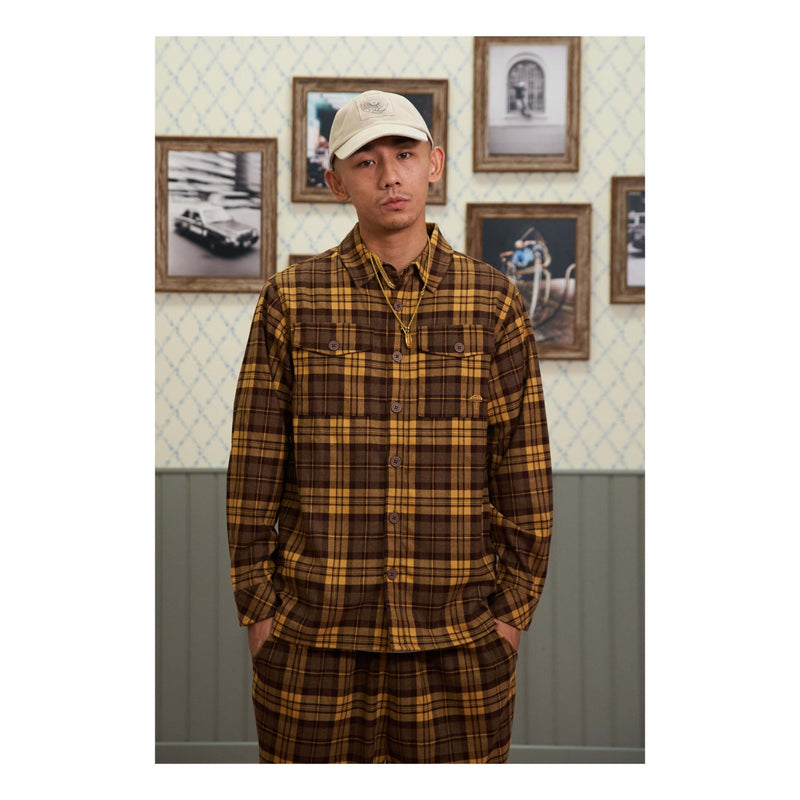 Flaner LS Shirt // Brown