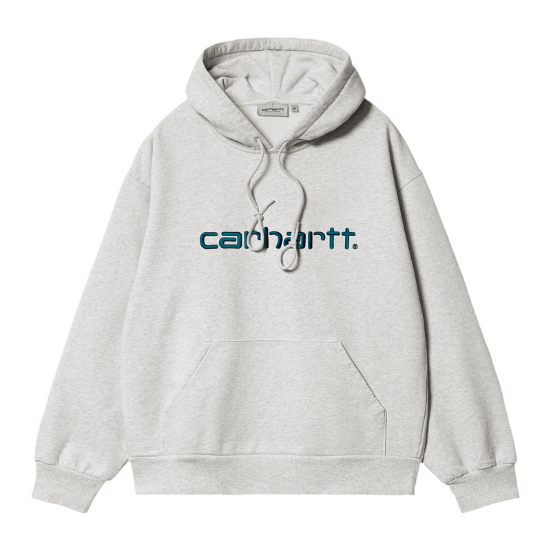 Hooded Carhartt Sweat // Ash Heather/Duck Blue