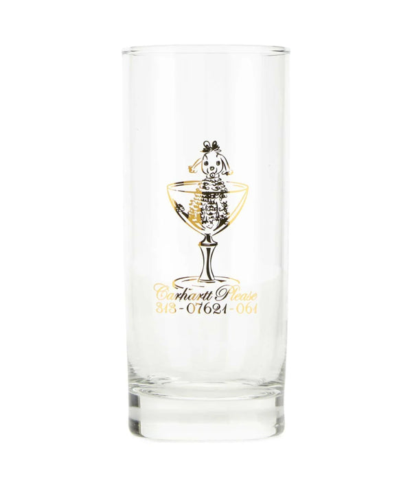 Carhartt Please Glass Set // Glass Clear/Gold