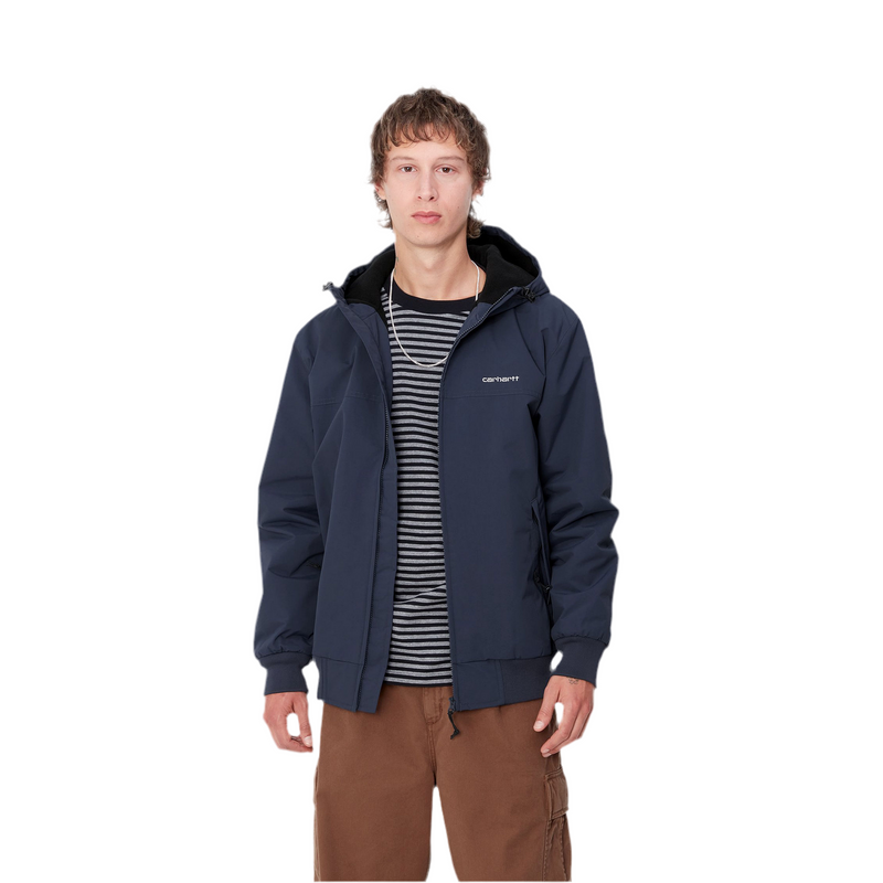 Hooded Sail Jacket // Air Force Blue/White