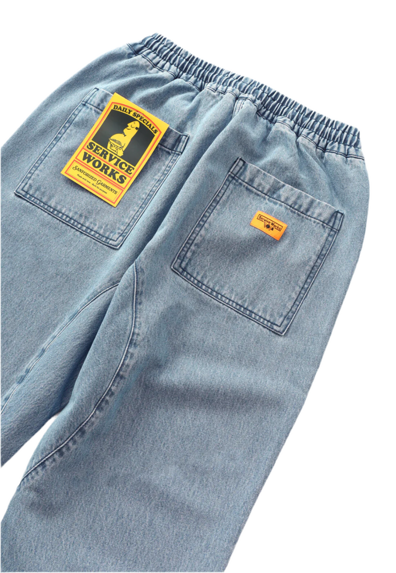 Denim Chef Pant // Light Wash