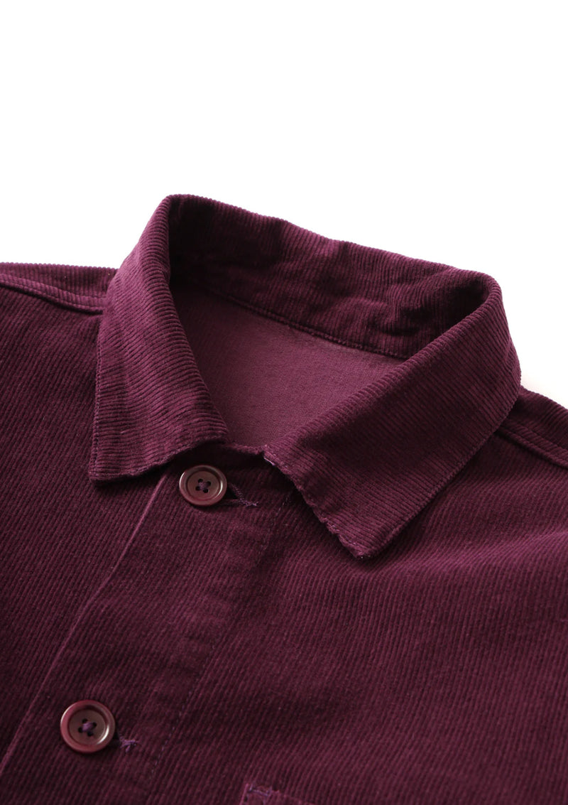 Corduroy Coverall Jacket // Plum