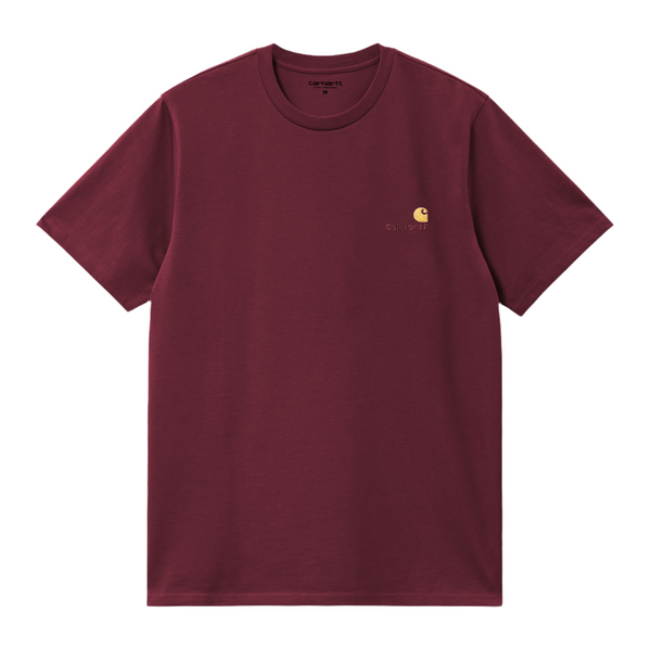 SS American Script T-shirt // Malbec