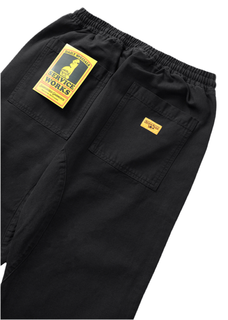 Canvas Chef Pants // Black