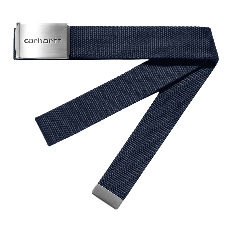 Clip Belt Chrome // Air Force Blue