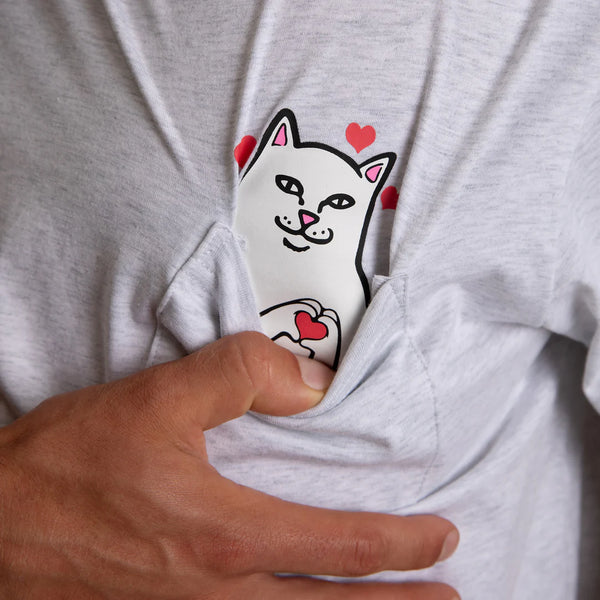 Nermal Love Pocket Tee // Ash Heather