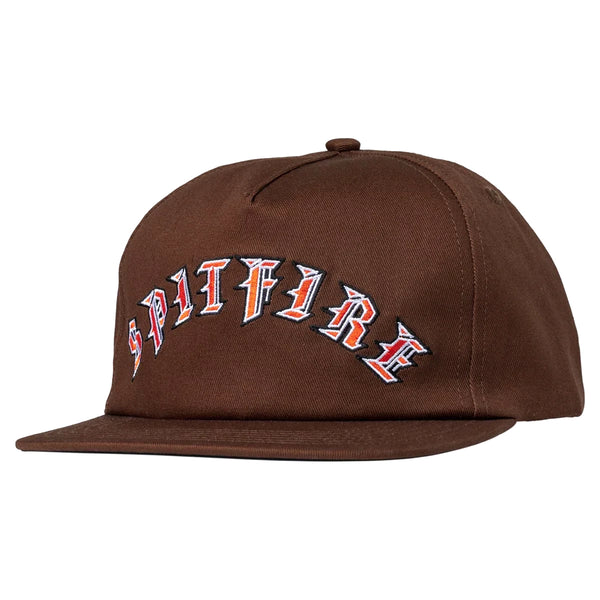 Old E Arch Snapback // Brown