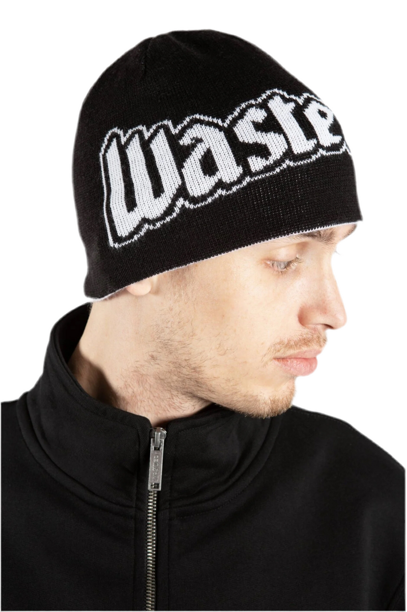 Brow Beanie Reverse United // Black/White