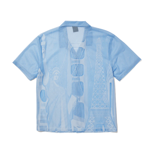 World Tour SS Lace Shirt // Cloud Blue