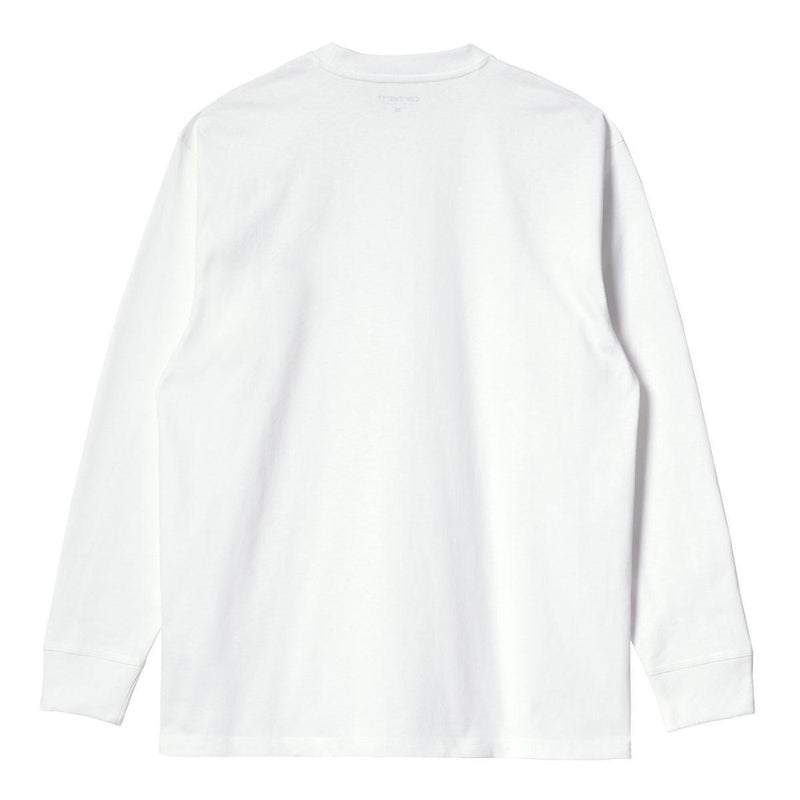T-shirts - Carhartt WIP - LS American Script T-shirt // White - Stoemp