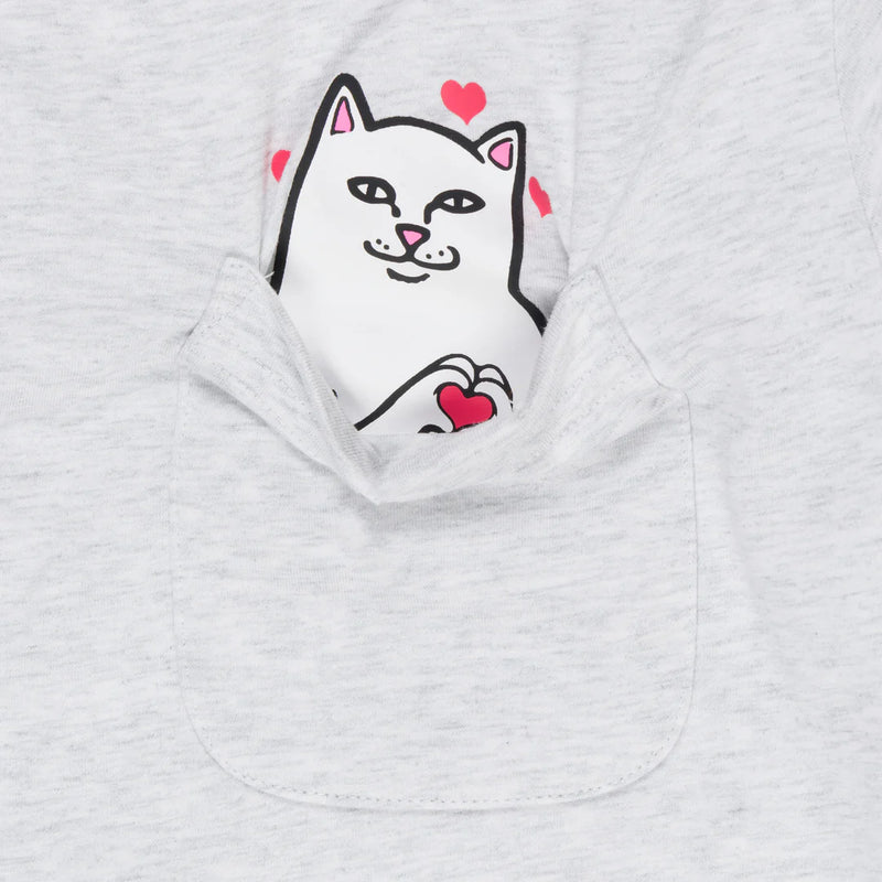 Nermal Love Pocket Tee // Ash Heather