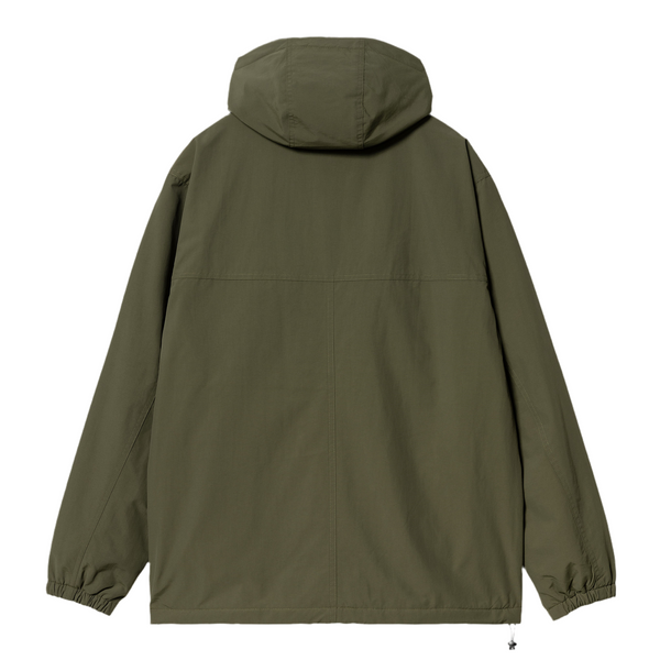 Windbreaker Pullover // Office Green/White