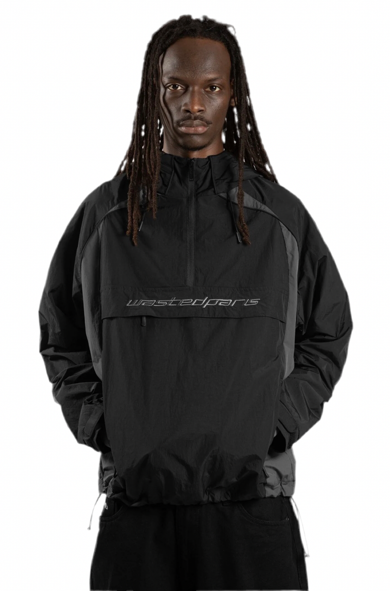 Arena Windbreaker // Charcoal/Black