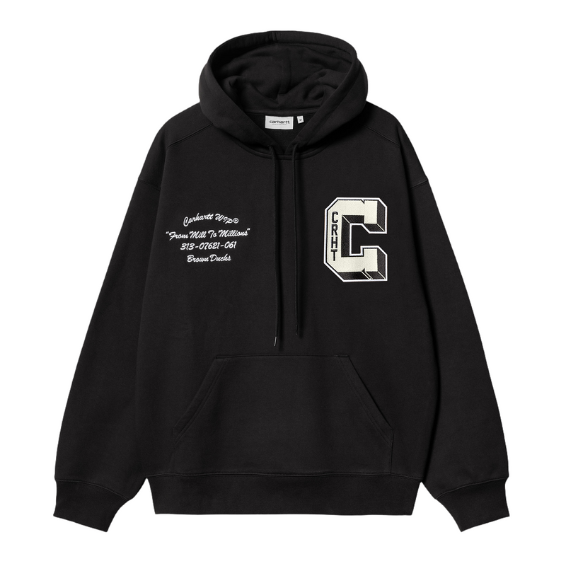 Hooded Brown Ducks Sweat // Black