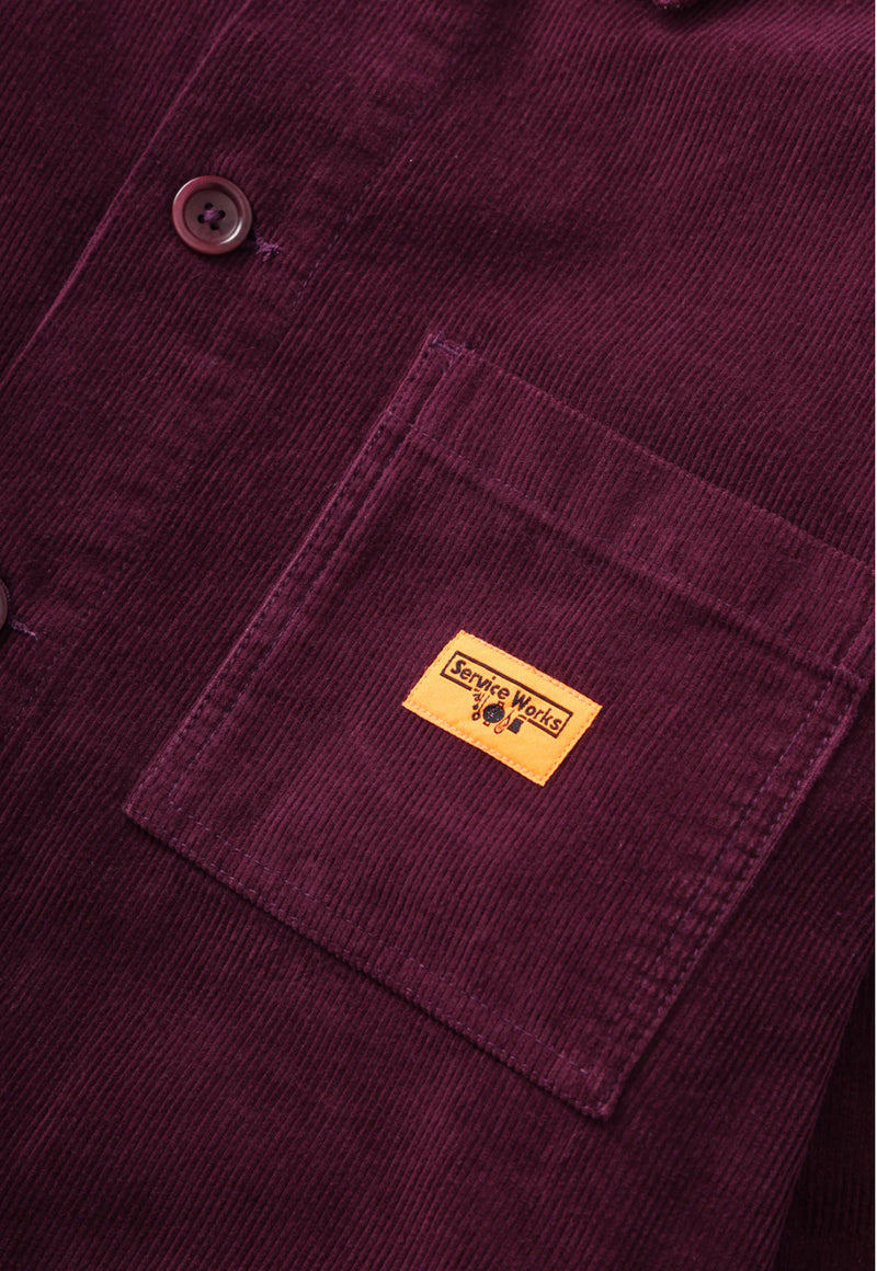 Corduroy Coverall Jacket // Plum