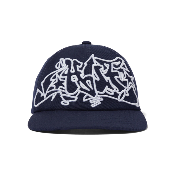 Outlines Snapback Hat // Navy