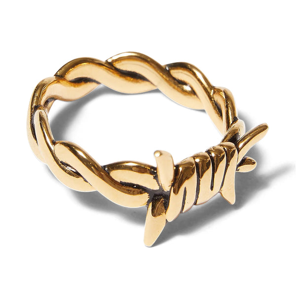 Barbed Wire Ring // Gold