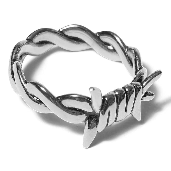 Barbed Wire Ring // Silver