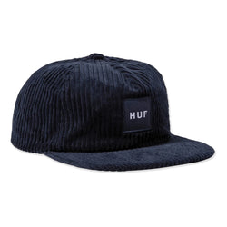 Casquettes & hats - Huf - Box Logo Cord 5-Panel Hat // Navy - Stoemp