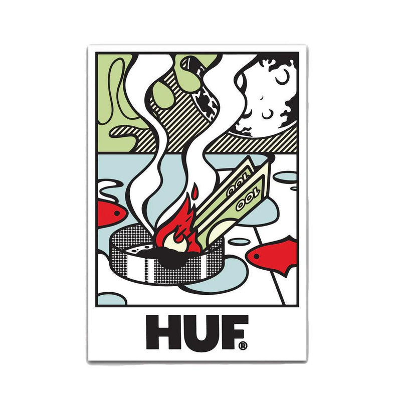 Stickers - Huf - Burning Away Sticker // Multi - Stoemp