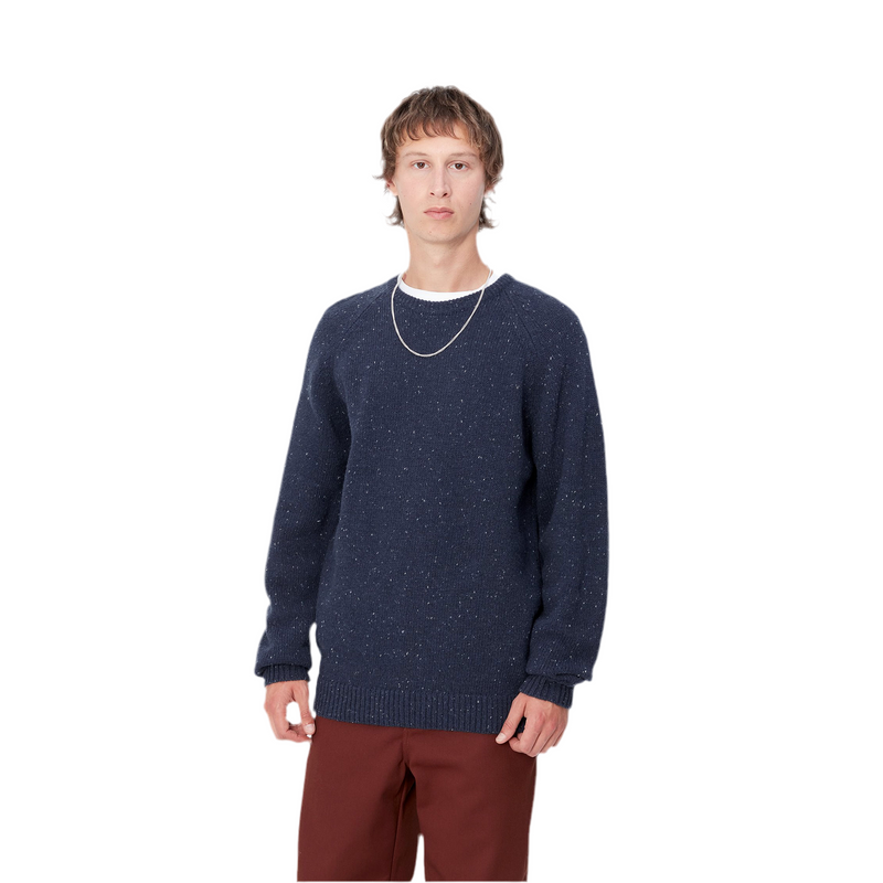 Anglistic Sweater // Speckled Air Force Blue