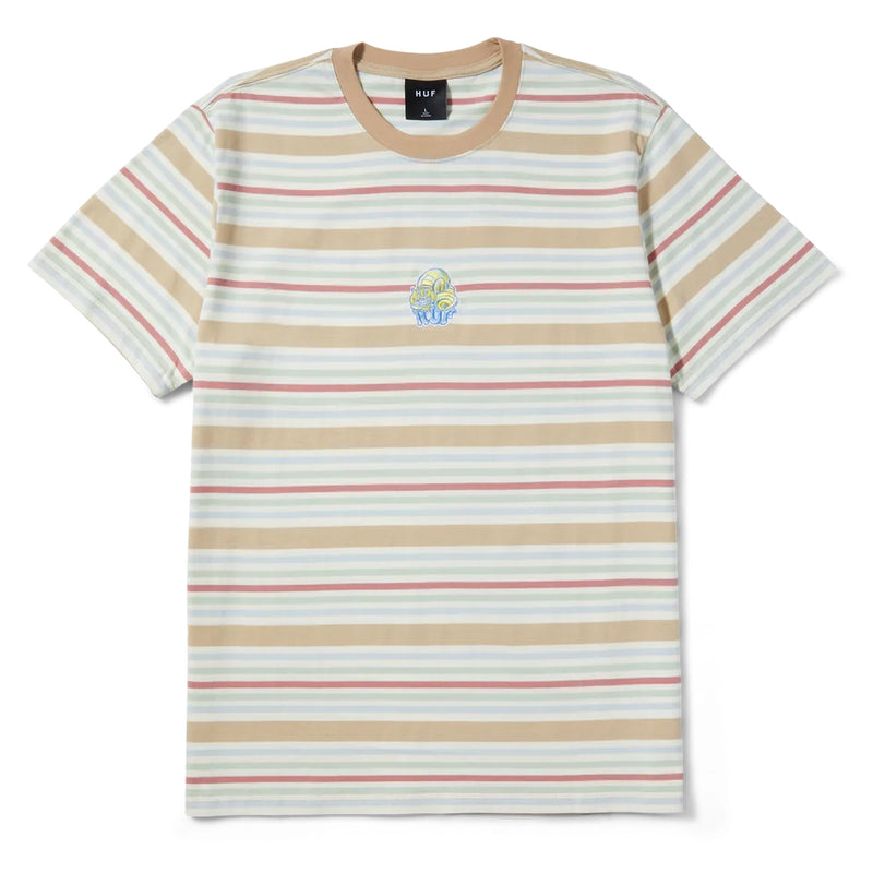 T-shirts - Huf - Cheshire SS Stripe Knit Top // Cream - Stoemp
