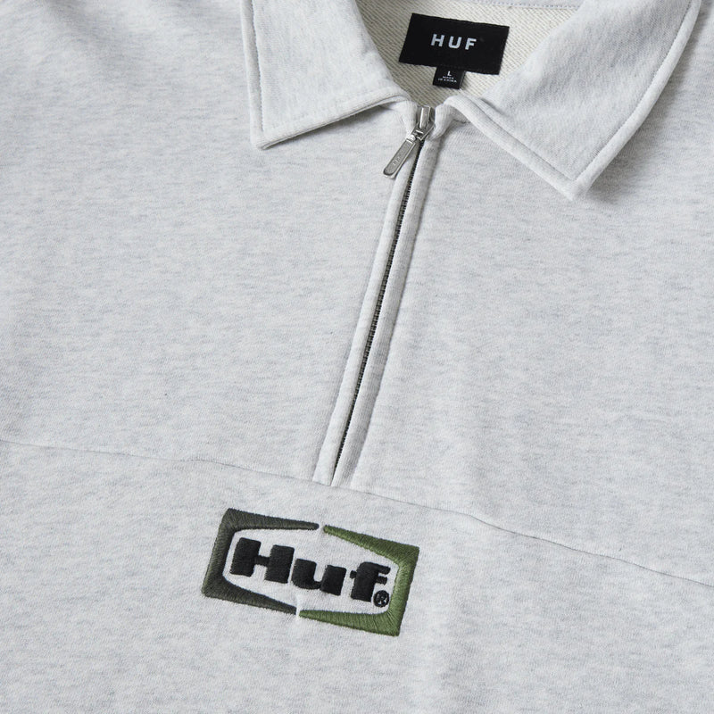 Slate Quarter Zip Fleece // Heather Grey