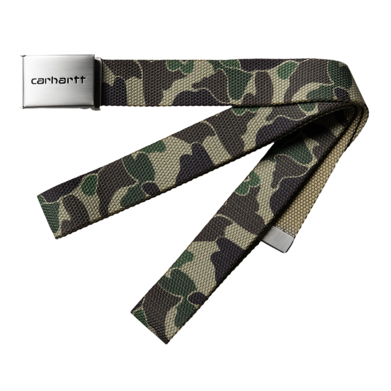 Clip Belt Chrome // Camo Duck/Green