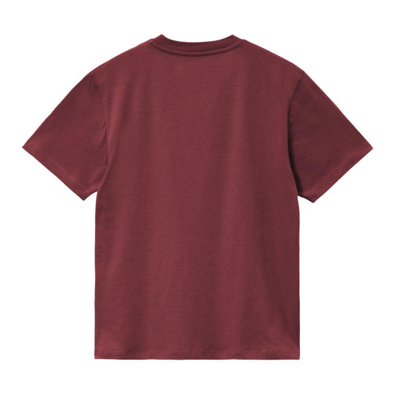 W' SS American Script T-Shirt // Malbec