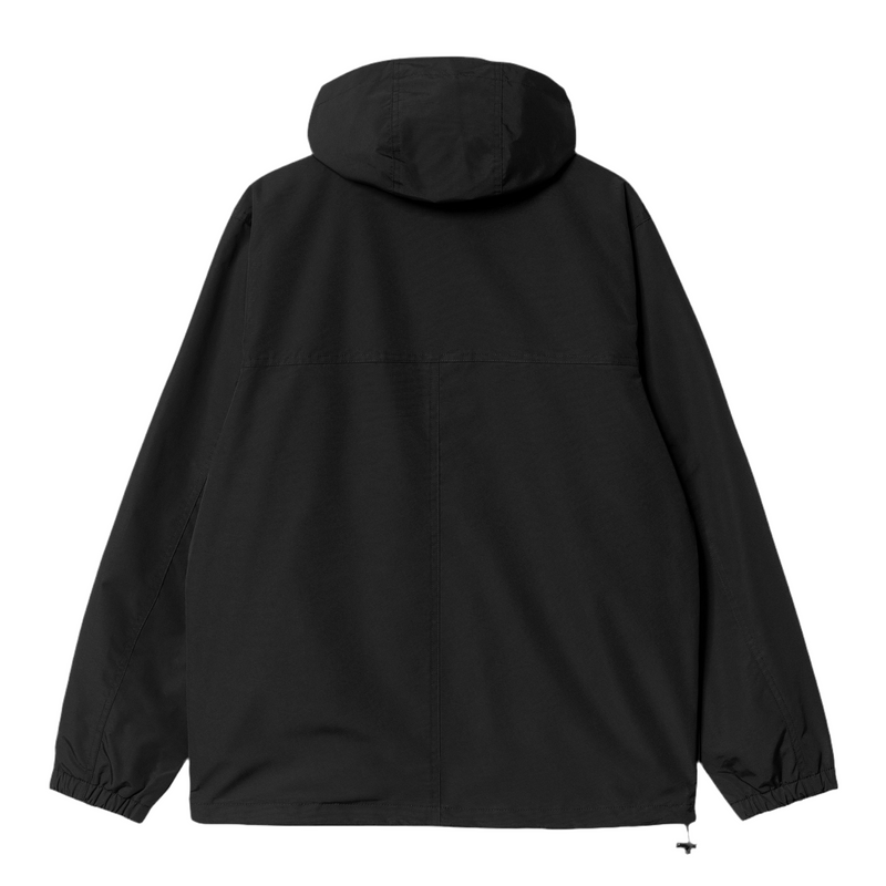 Windbreaker Pullover // Black/White