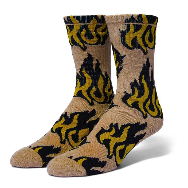 Chaussettes - Huf - Flamin Crew Sock // Oatmeal - Stoemp